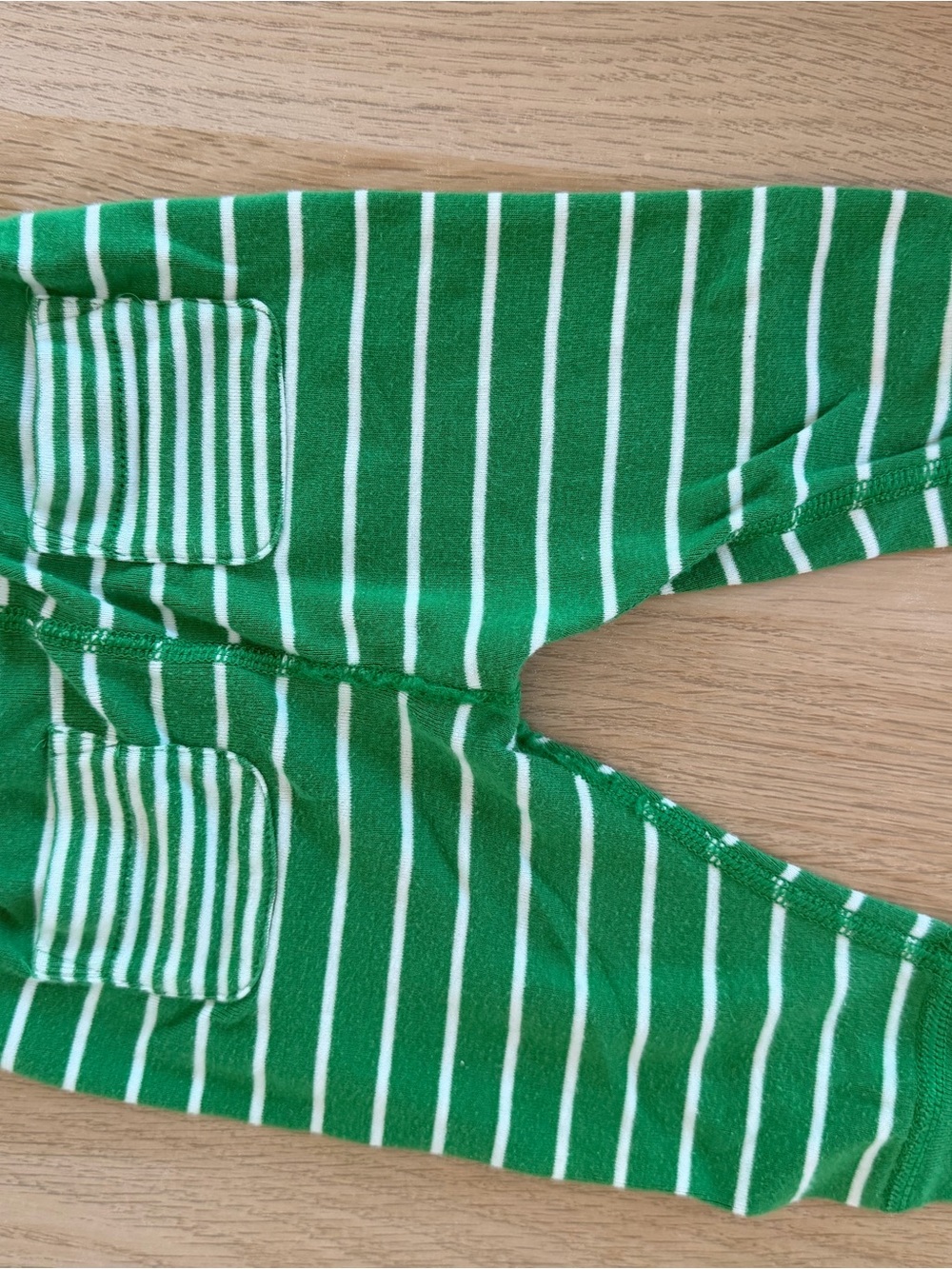 Hanna Andersson Green and White Striped Baby Long Sleeve Onesie + Pants Set 3-6M - Picture 7 of 7